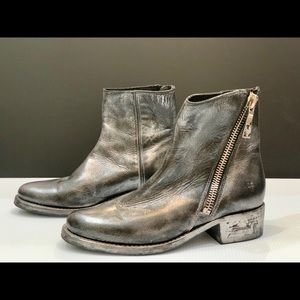 Frey metallic booties